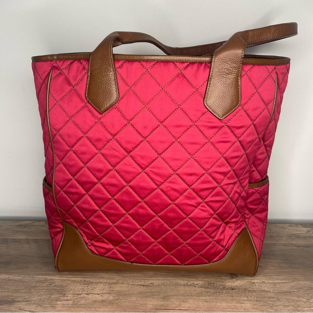 Large Pottery Barn Kids quilted purse tote bag